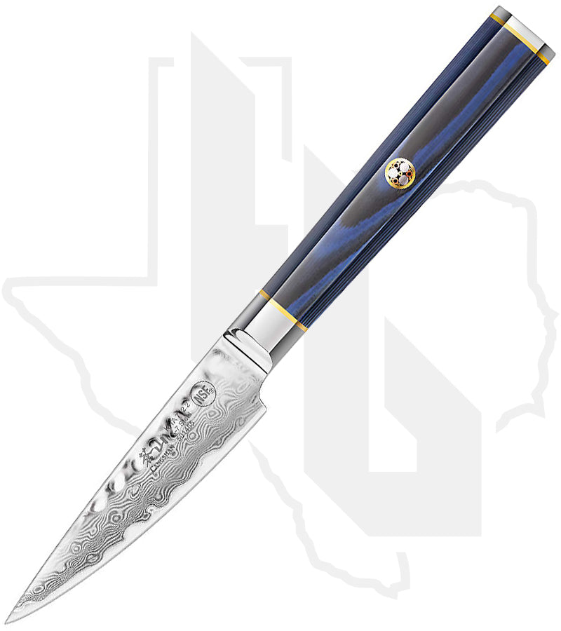 Cangshan Cutlery Kita Series 3.5 in. Paring Knife 501455 - Black & Blue G-10