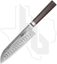 Cangshan Cutlery Maya Series 7 in. Santoku 501905 - African Blackwood