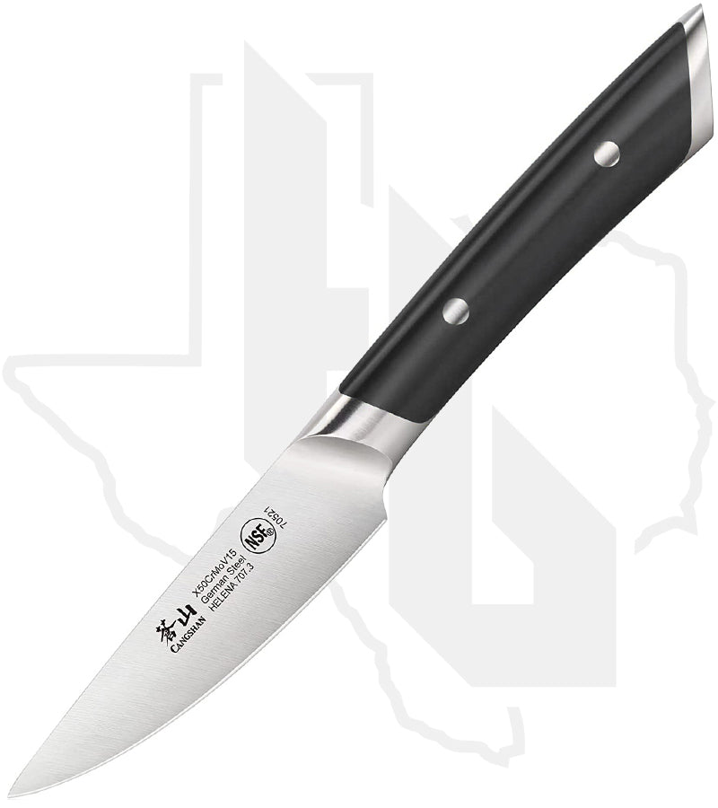 Cangshan Cutlery Helena Series 3.5 in. Paring Knife 503657 - Black