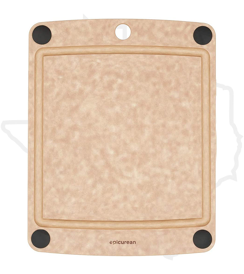 Epicurean All-In-One Series 11.5 in. x 9 in. Cutting Board 505-120901003 - Natural