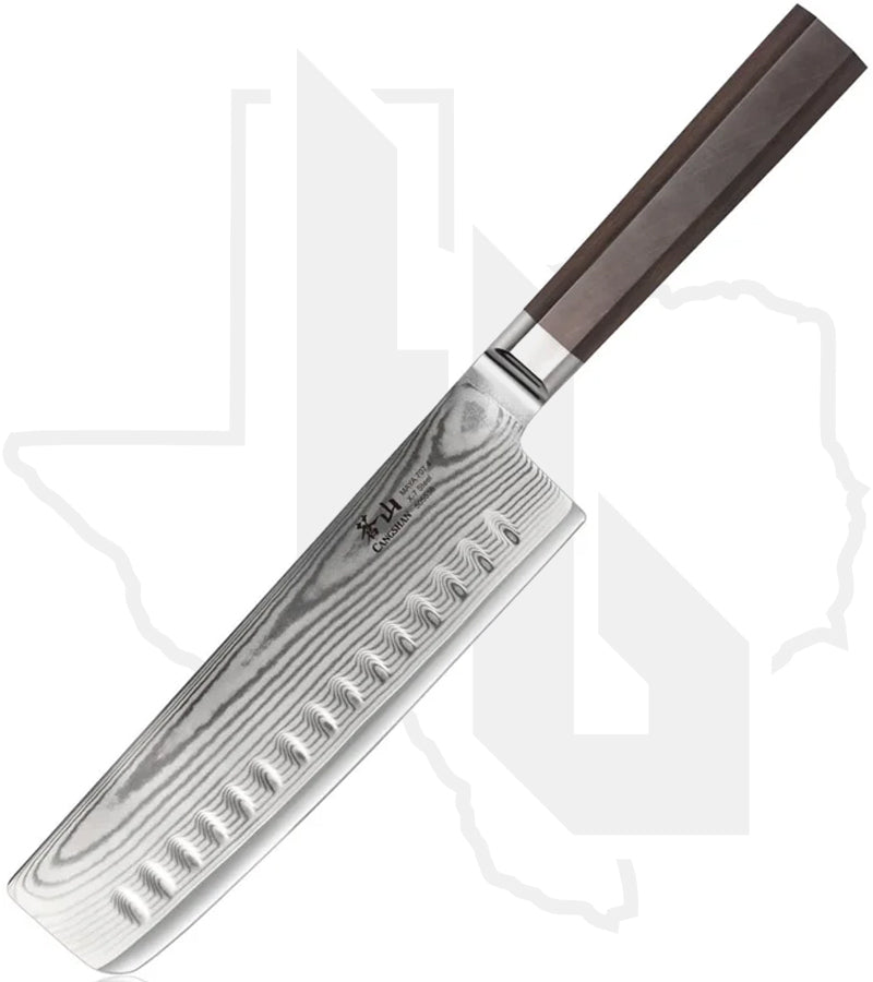 Cangshan Cutlery Maya Series 7 in. Nakiri 505538 - African Blackwood