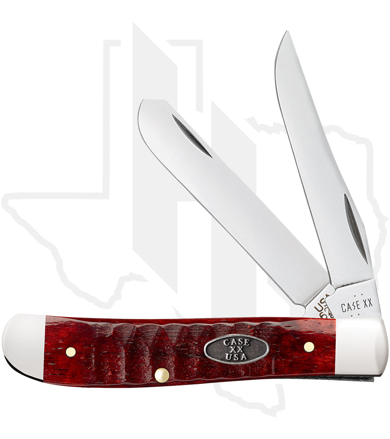 W.R. Case Mini Trapper 51541 - Old Red Bone, Gator Jig (6207 SS)