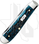 W.R. Case Mini Trapper 51852 - Pocket Worn, Mediterranean Blue Bone, Peach Seed Jig (6207 SS)