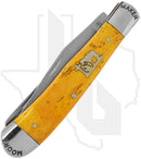 Moore Maker Trapper 5202PC - Yellow Bone, Praying Cowboy Inlay
