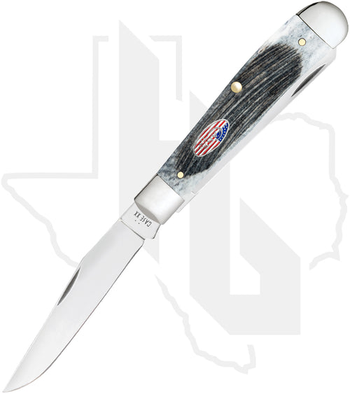 W.R. Case Trapper 53060 - Gray Bone, Sawcut Jig (6254 SS)
