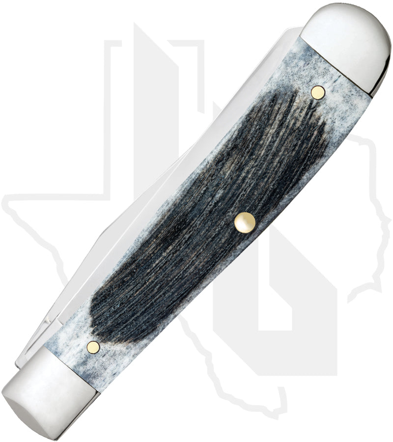 W.R. Case Trapper 53060 - Gray Bone, Sawcut Jig (6254 SS)