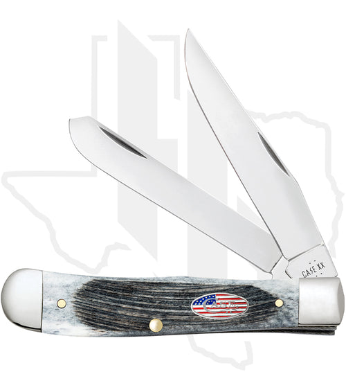W.R. Case Trapper 53060 - Gray Bone, Sawcut Jig (6254 SS)