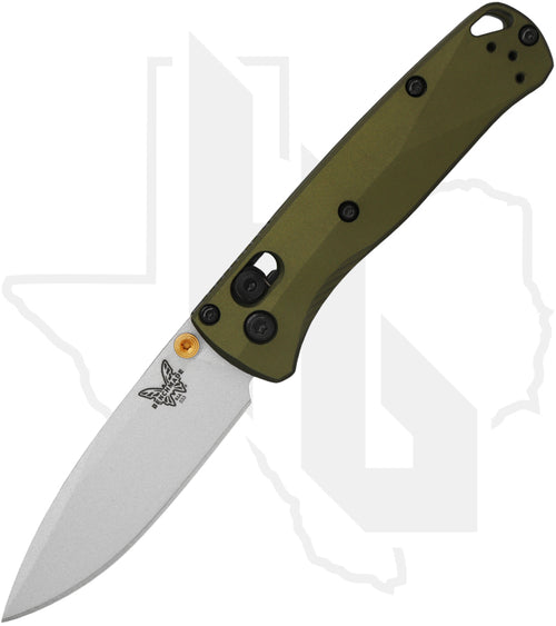Benchmade Blue Class Mini Bugout 533SL-10 - Woodland Green Aluminum