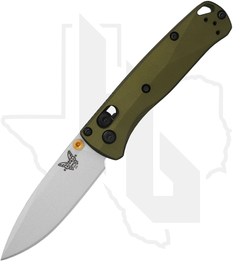 Benchmade Blue Class Mini Bugout 533SL-10 - Woodland Green Aluminum