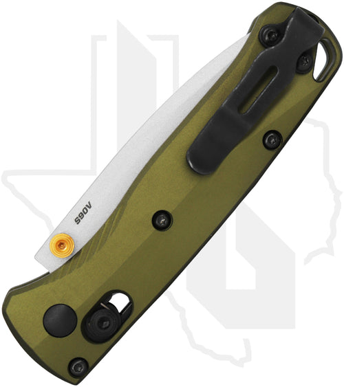 Benchmade Blue Class Mini Bugout 533SL-10 - Woodland Green Aluminum
