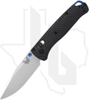 Benchmade Blue Class Bugout 535-3 - Carbon Fiber, Blue