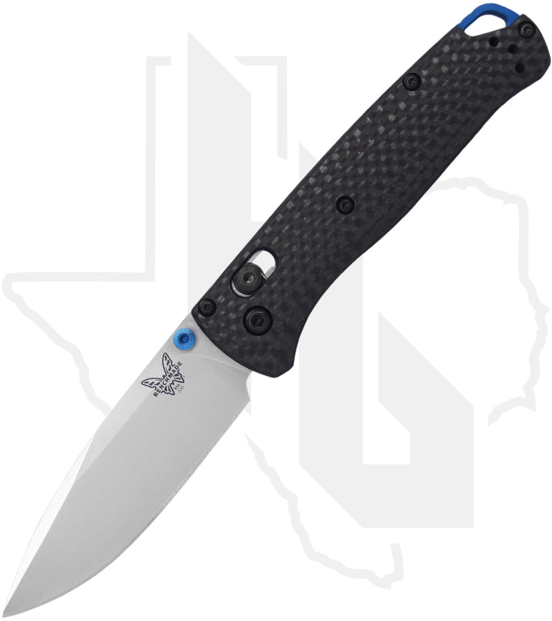 Benchmade Blue Class Bugout 535-3 - Carbon Fiber, Blue