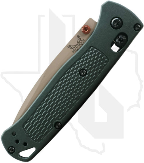 Benchmade Blue Class Bugout 535TN-2601 - Taiga Green Grivory, Tan Cerakote