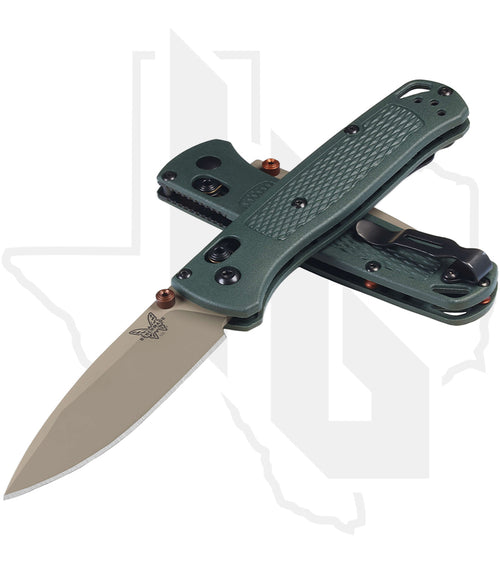 Benchmade Blue Class Bugout 535TN-2601 - Taiga Green Grivory, Tan Cerakote