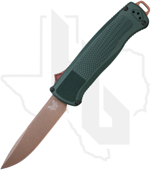 Benchmade Black Class Shootout 5371FE-2601 - Taiga Green Grivory, FDE Battlewashed PVD