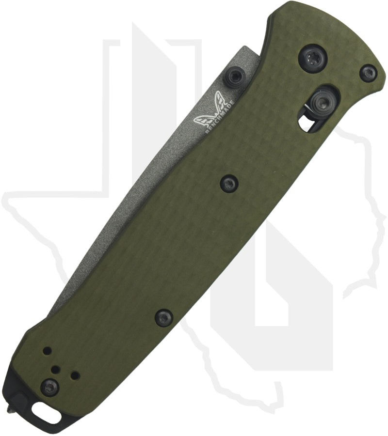 Benchmade Black Class Bailout 537GY-1 - Woodland Green Aluminum