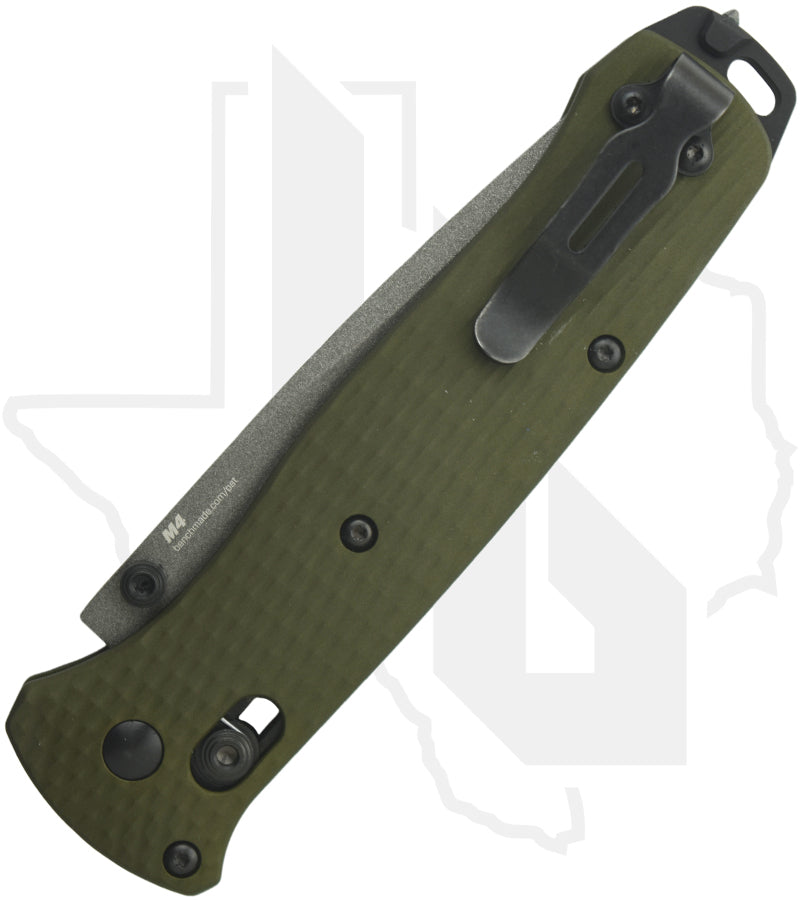 Benchmade Black Class Bailout 537GY-1 - Woodland Green Aluminum