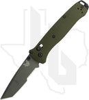 Benchmade Black Class Bailout 537SGY-1 - Serrated, Green