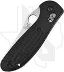 Benchmade Blue Class Mini Griptilian 555-S30V - Black Grivory, Satin