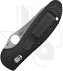 Benchmade Blue Class Mini Griptilian 555-S30V - Black Grivory, Satin