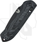 Benchmade Blue Class Freek 560BK-1 - Black/Gray/Red G-10, Black Cerakote