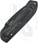 Benchmade Blue Class Freek 560BK-1 - Black/Gray/Red G-10, Black Cerakote