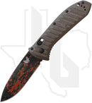 Benchmade Black Class Presidio II 570CAMO-2601 - OD Green Micarta, Camo Cerakote