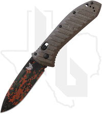 Benchmade Black Class Presidio II 570CAMO-2601 - OD Green Micarta, Camo Cerakote
