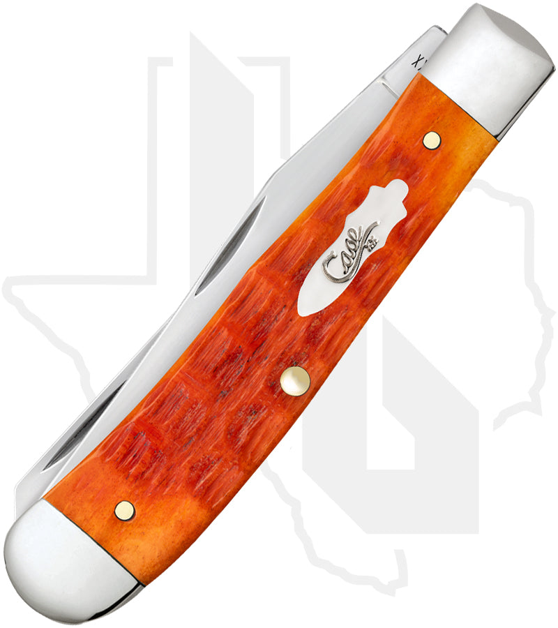 W.R. Case Trapper 57530 - Tequila Sunrise Bone, Crandall Jig (6254 SS)