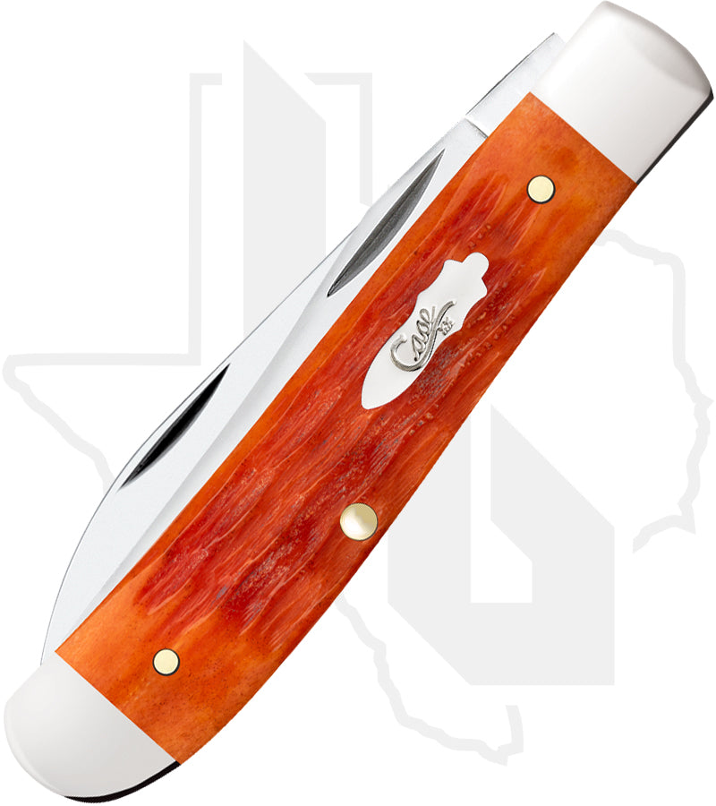W.R. Case Mini Trapper 57531 - Tequila Sunrise Bone, Crandall Jig (6207W SS)