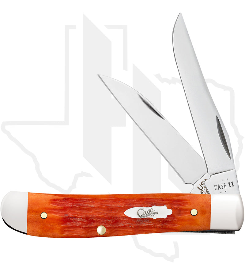 W.R. Case Mini Trapper 57531 - Tequila Sunrise Bone, Crandall Jig (6207W SS)