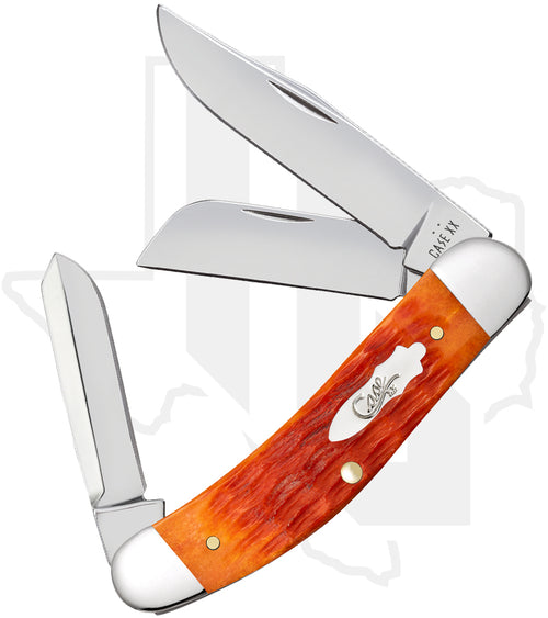 W.R. Case Sowbelly 57532 - Tequila Sunrise Bone, Crandall Jig (TB6339 SS)