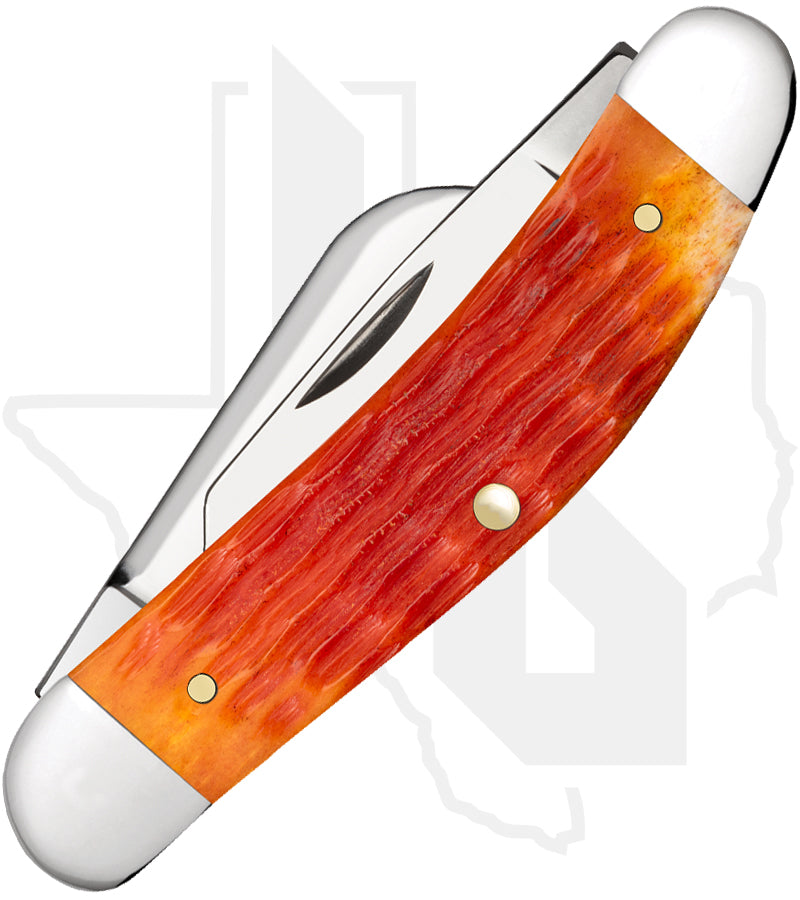 W.R. Case Sowbelly 57532 - Tequila Sunrise Bone, Crandall Jig (TB6339 SS)