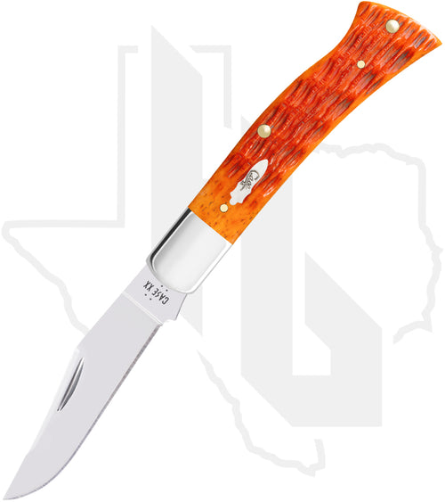 W.R. Case Axe Handle 57536 - Tequila Sunrise Bone, Crandall Jig (BR61135 SS)