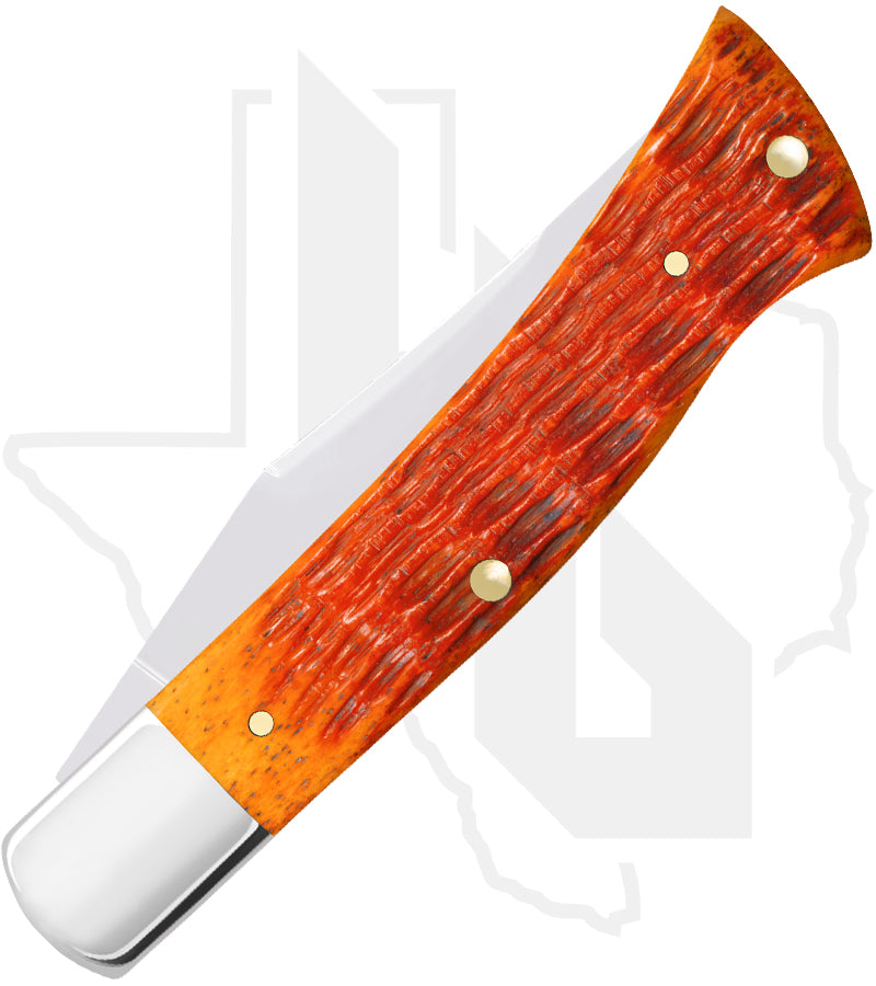 W.R. Case Axe Handle 57536 - Tequila Sunrise Bone, Crandall Jig (BR61135 SS)
