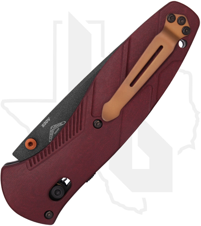 Benchmade Blue Class Barrage 581BK-04 - Redstone Richlite