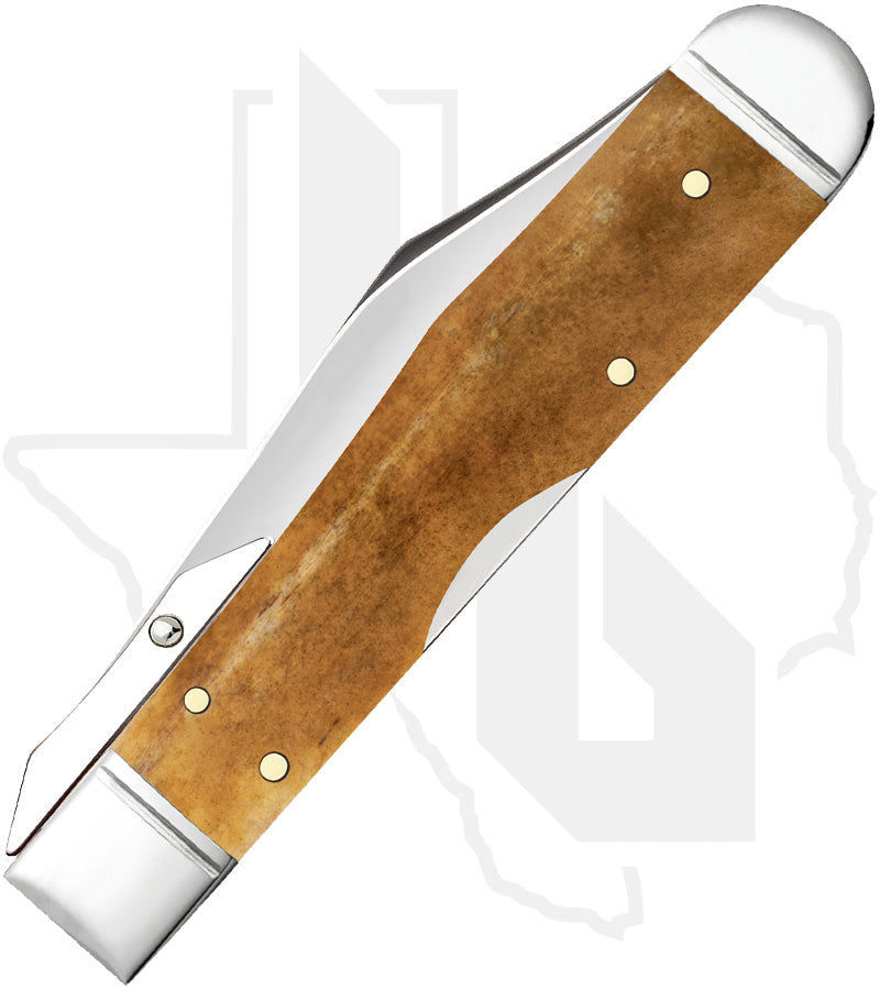 W.R. Case Cheetah Cub 58214 - Antique Bone, Smooth (611 1/2L SS)