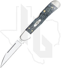 W.R. Case CopperLock 58424 - Pocket Worn, Gray Bone, Crandall Jig (61549WL CS)