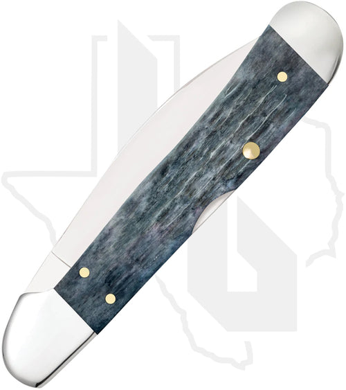 W.R. Case CopperLock 58424 - Pocket Worn, Gray Bone, Crandall Jig (61549WL CS)