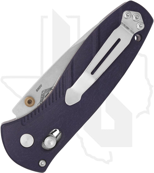 Benchmade Blue Class Mini Barrage 585-03 - Blue Canyon Richlite, Satin