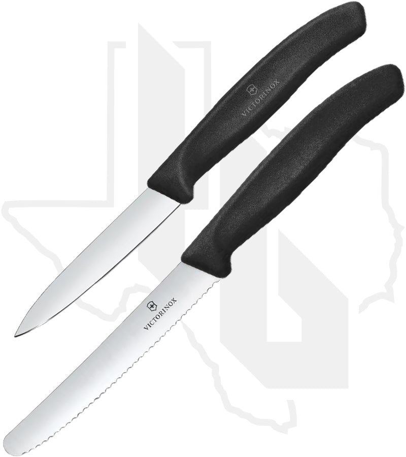 Victorinox Swiss Classic 2 Pc Paring Knife Set 6.7113.2 - Black Polypropylene