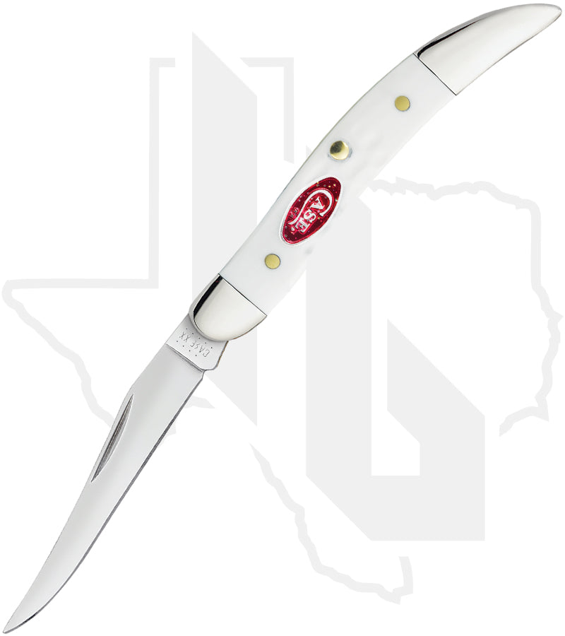 W.R. Case Small Texas Toothpick 60180 - White Synthetic, Standard Jig (610096 SS)
