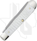 W.R. Case Trapper 60182 - White Synthetic, Jigged (6254 SS)