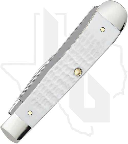 W.R. Case Trapper 60182 - White Synthetic, Jigged (6254 SS)