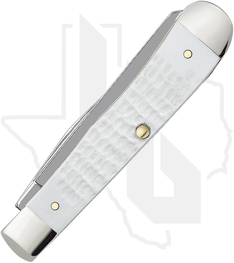 W.R. Case Trapper 60182 - White Synthetic, Jigged (6254 SS)