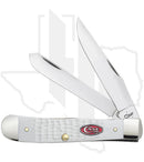 W.R. Case Trapper 60182 - White Synthetic, Jigged (6254 SS)
