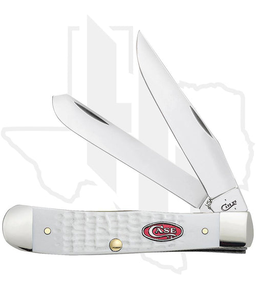 W.R. Case Trapper 60182 - White Synthetic, Jigged (6254 SS)