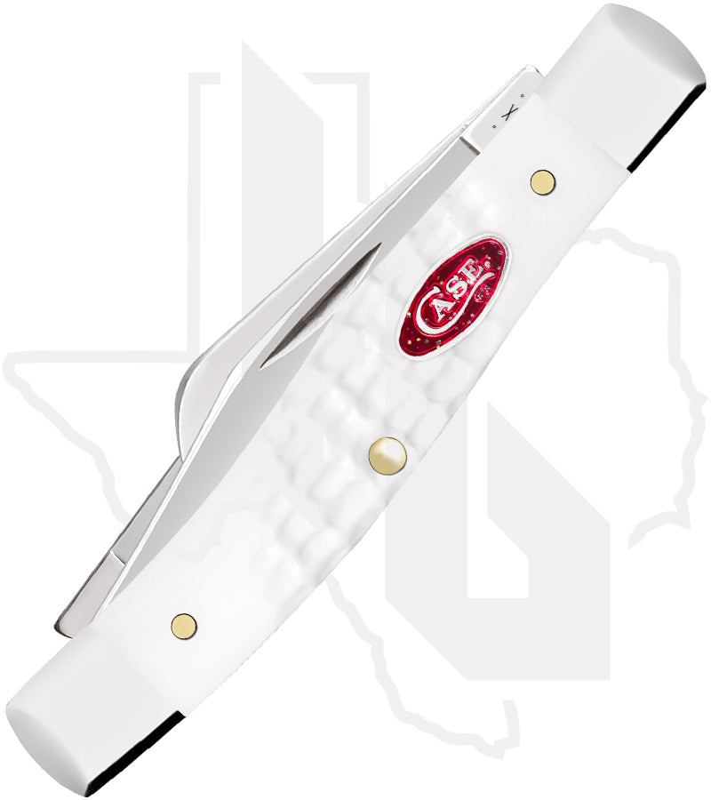 W.R. Case Medium Stockman 60184 - White Synthetic, Standard Jig (63032 SS)