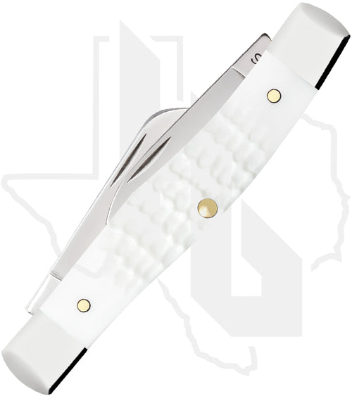 W.R. Case Medium Stockman 60184 - White Synthetic, Standard Jig (63032 SS)