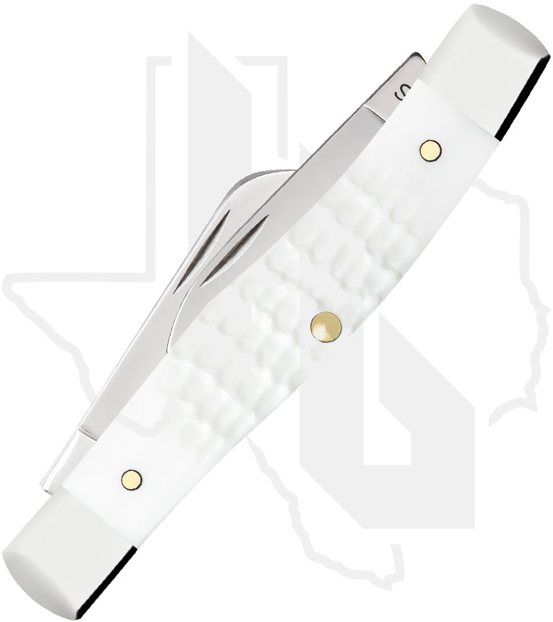 W.R. Case Medium Stockman 60184 - White Synthetic, Standard Jig (63032 SS)